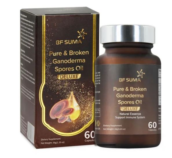 Pure Broken Ganoderma Spores Oil Capsules (60's) | BF Suma Products Kenya